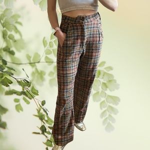 Free People Plaid Pants